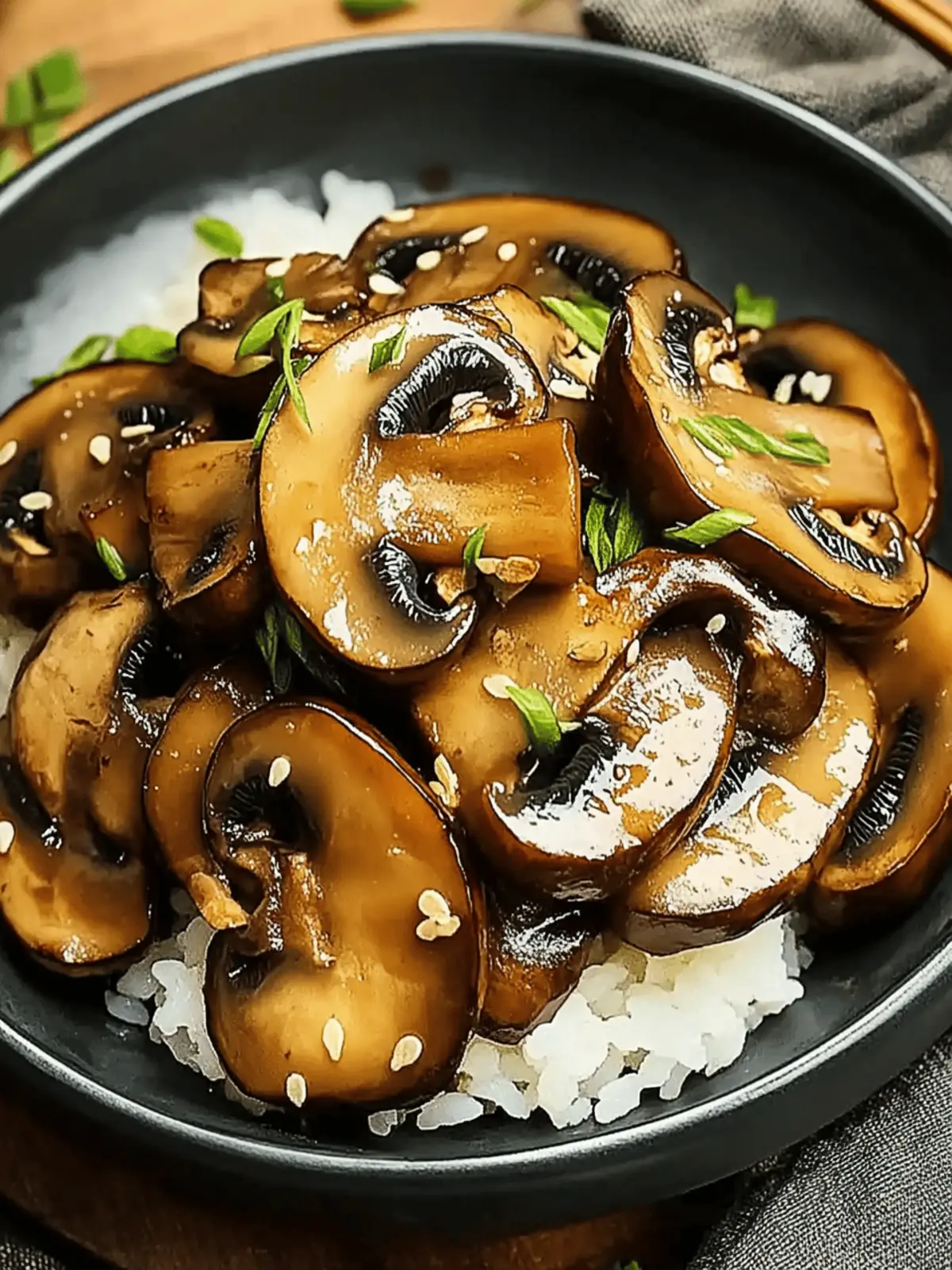 Japanese Miso Mushrooms