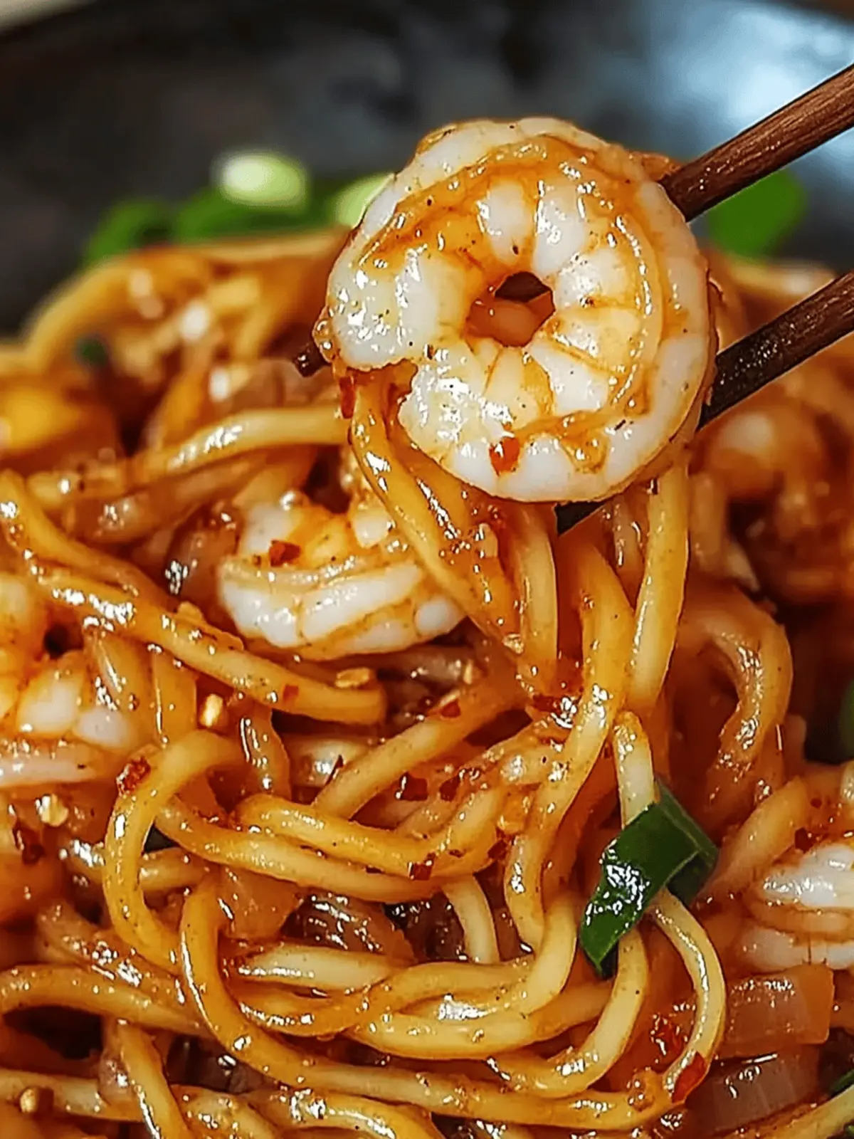 Spicy Garlic Shrimp Noodles