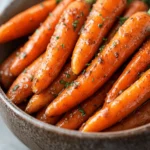 Slow Cooker Maple & Brown Sugar Glazed Carrots