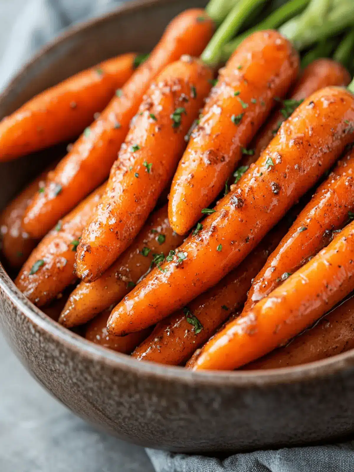Slow Cooker Maple & Brown Sugar Glazed Carrots