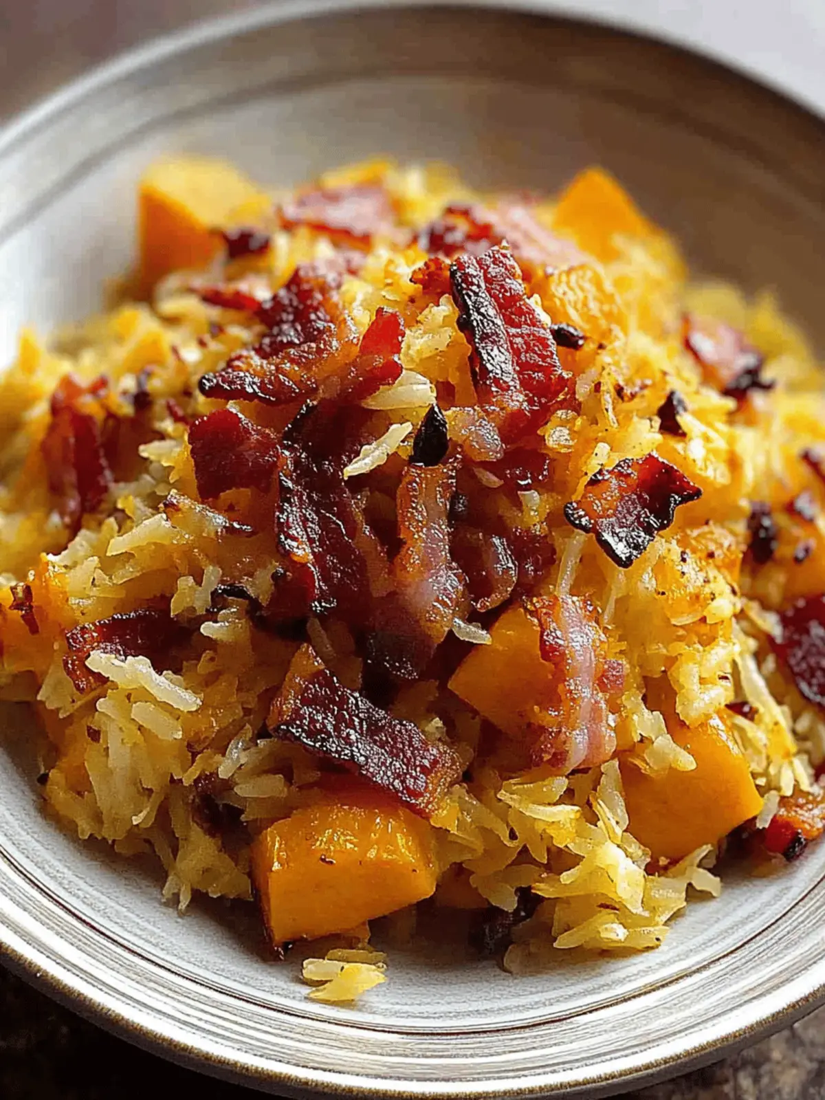 Savory Roasted Pumpkin & Bacon Pilaf for Cozy Nights 5 Roasted Pumpkin & Bacon Pilaf