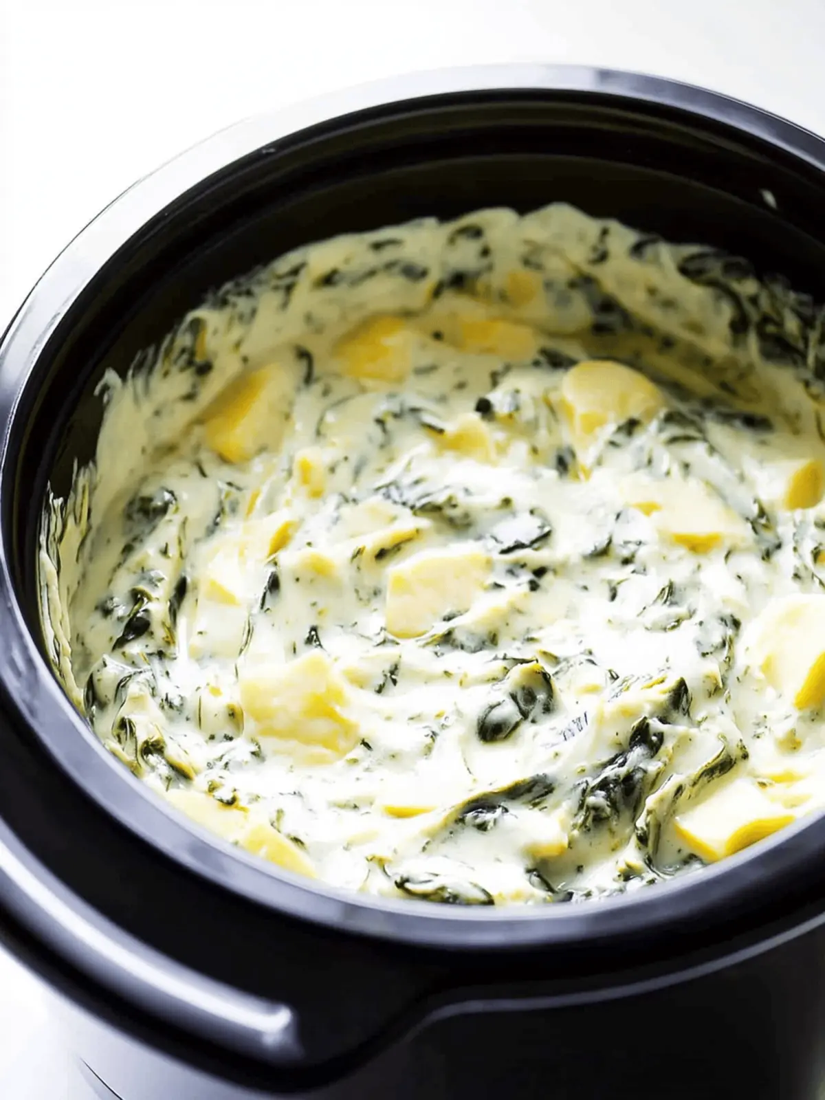CROCKPOT SPINACH ARTICHOKE DIP
