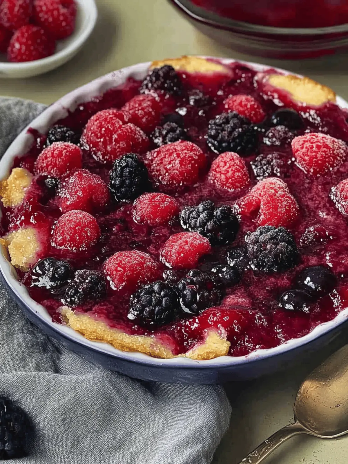 Simple Berry Pudding