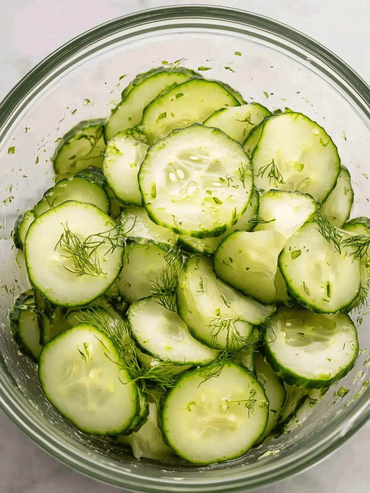 German Cucumber Salad (Gurkensalat)