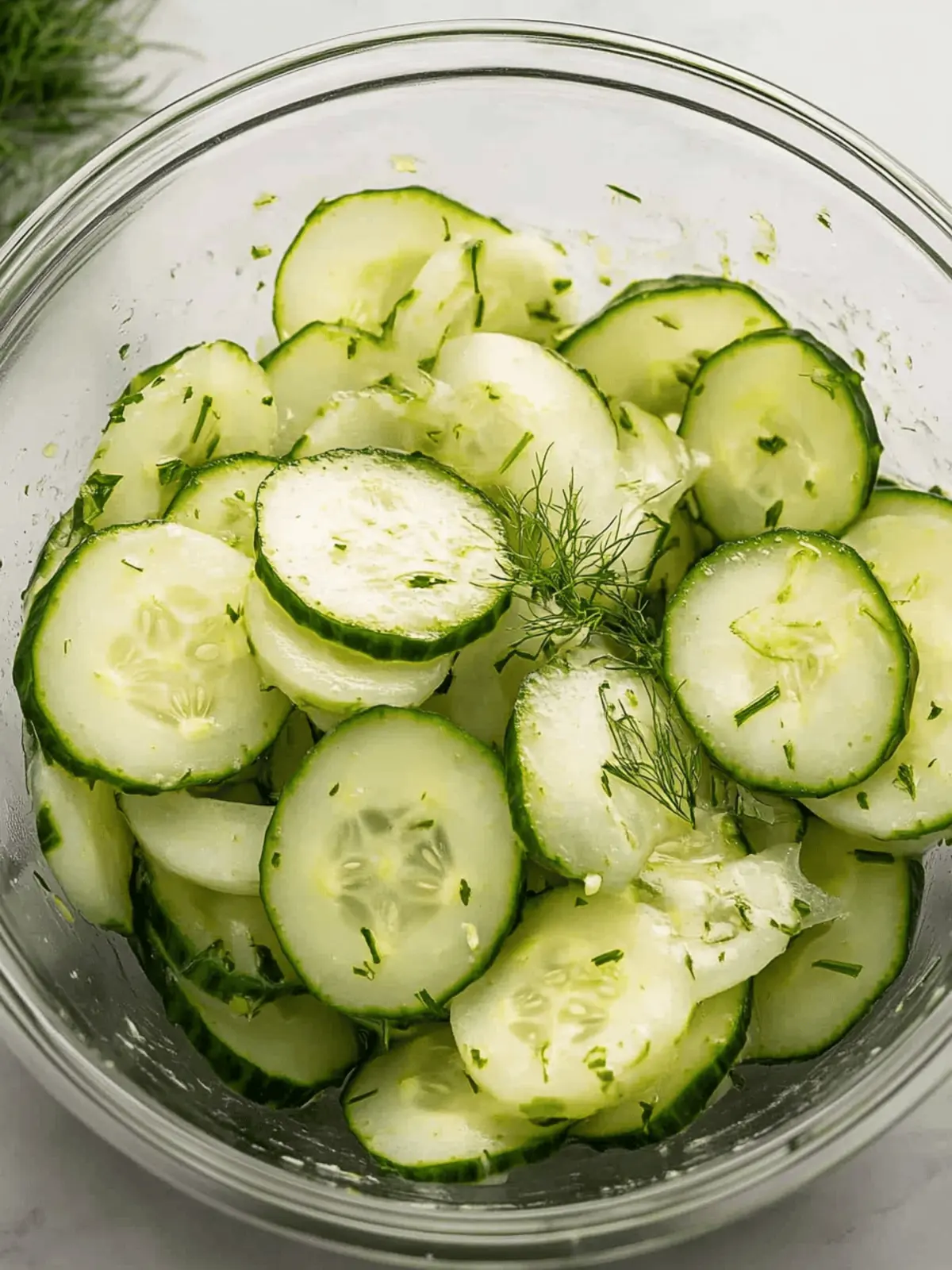 German Cucumber Salad (Gurkensalat)