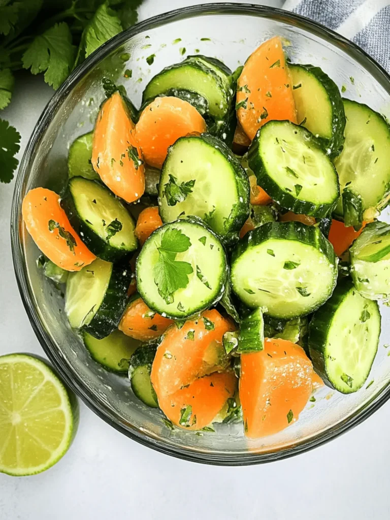 Honey Lime Cucumber Salad