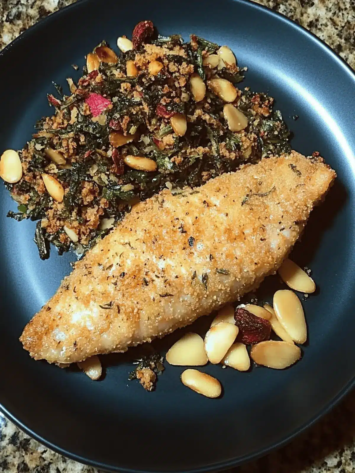 Pine Nut Encrusted Catfish
