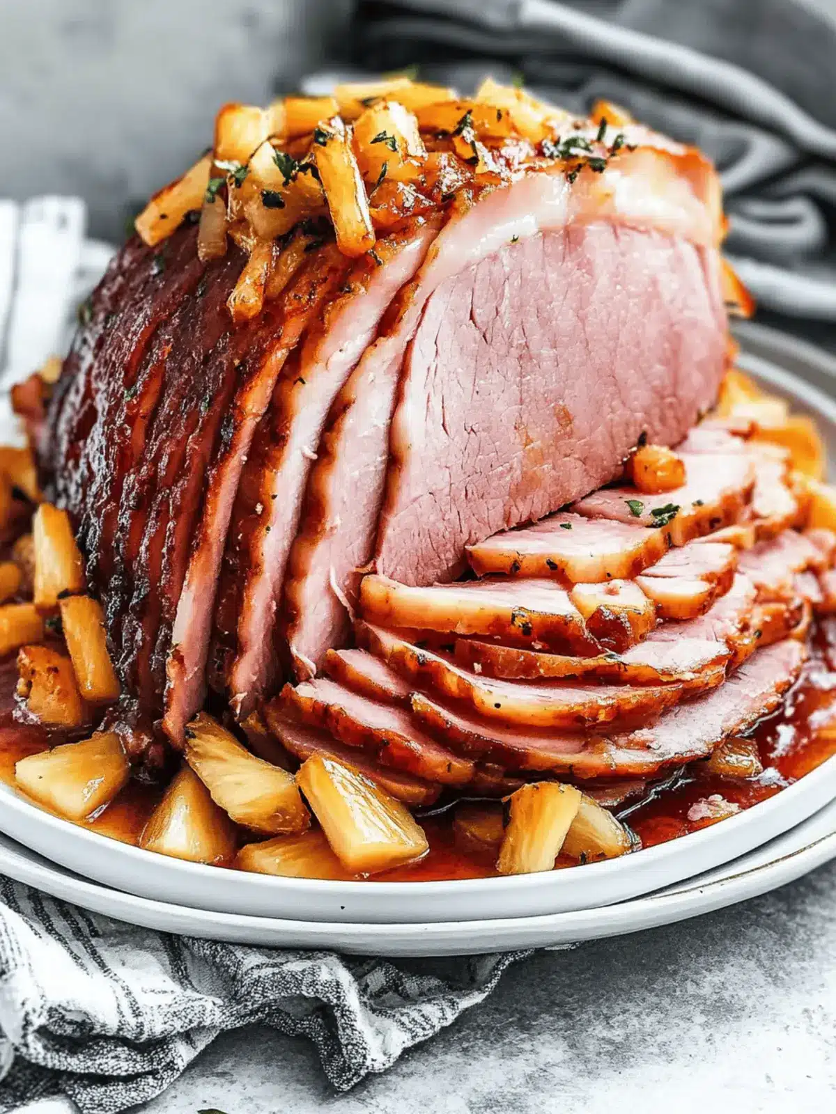 Pineapple Ham (Spiral Ham Recipe)