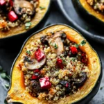 Mushroom and Quinoa Stuffed Acorn Squash
