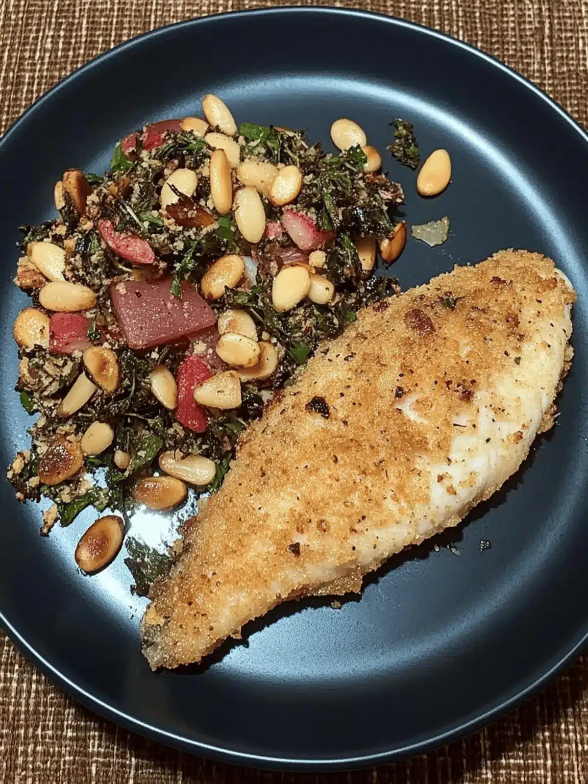 Pine Nut Encrusted Catfish