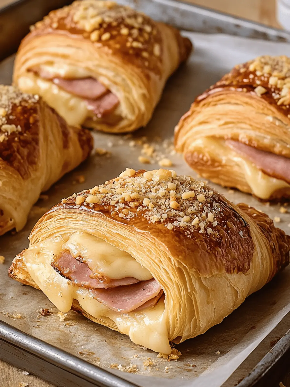Ham and Cheese Croissants
