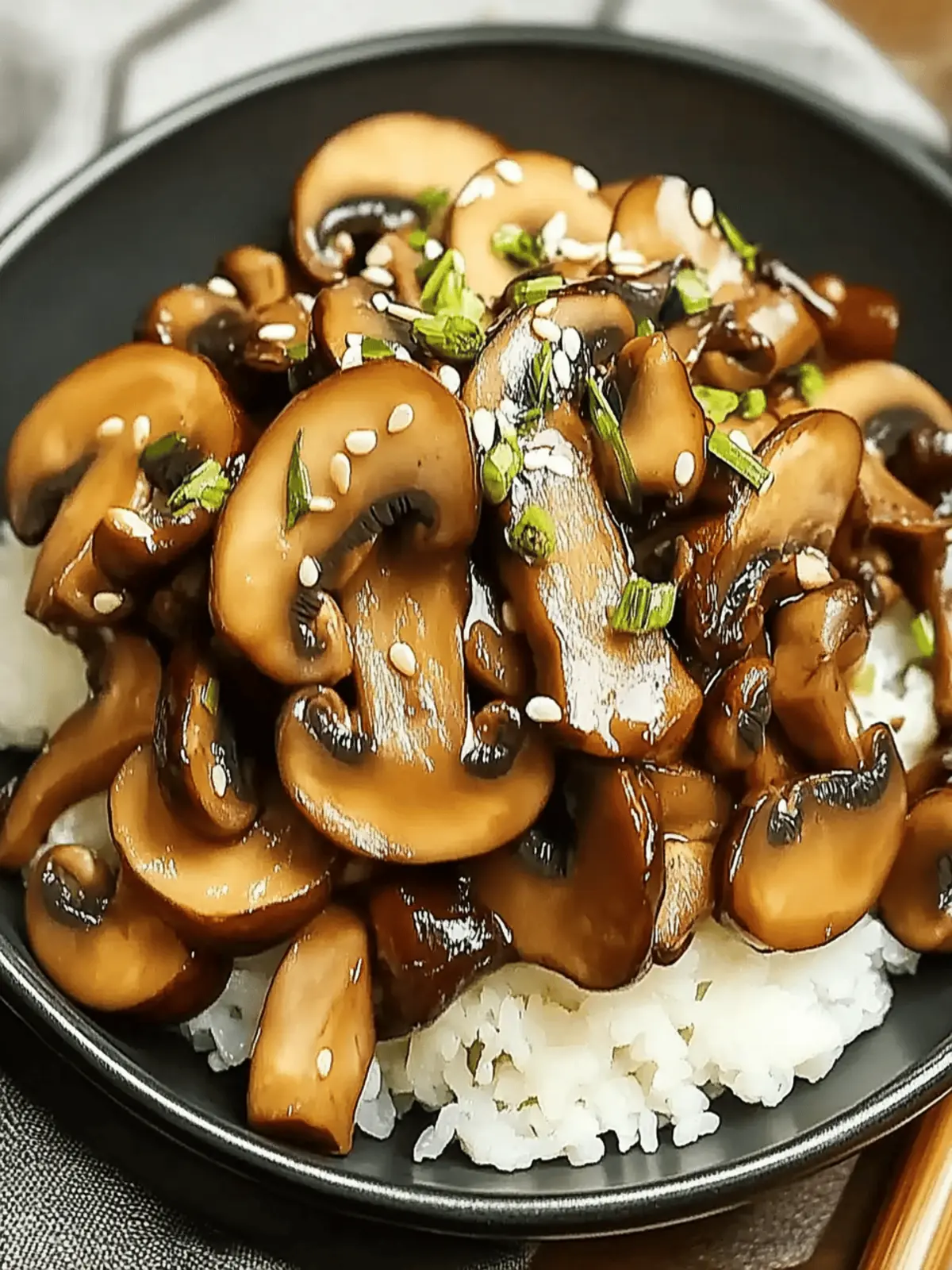 Japanese Miso Mushrooms