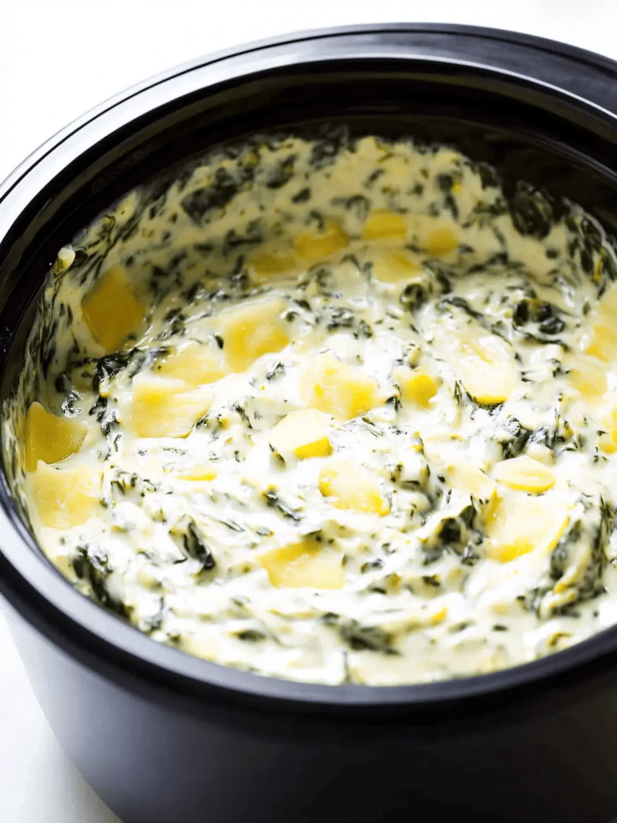 CROCKPOT SPINACH ARTICHOKE DIP