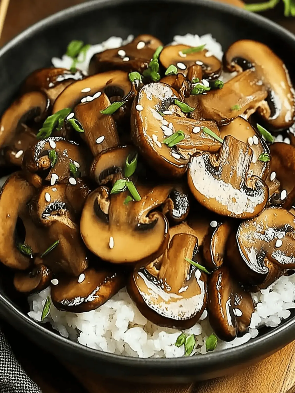 Japanese Miso Mushrooms