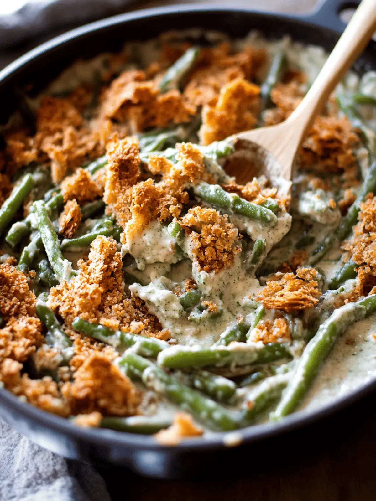 Creamy Green Bean Casserole from Scratch