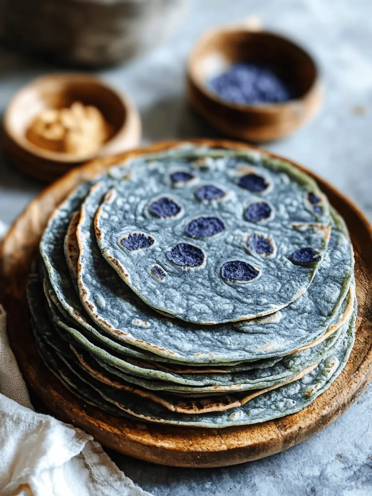 Delicious Blue Corn Tortillas