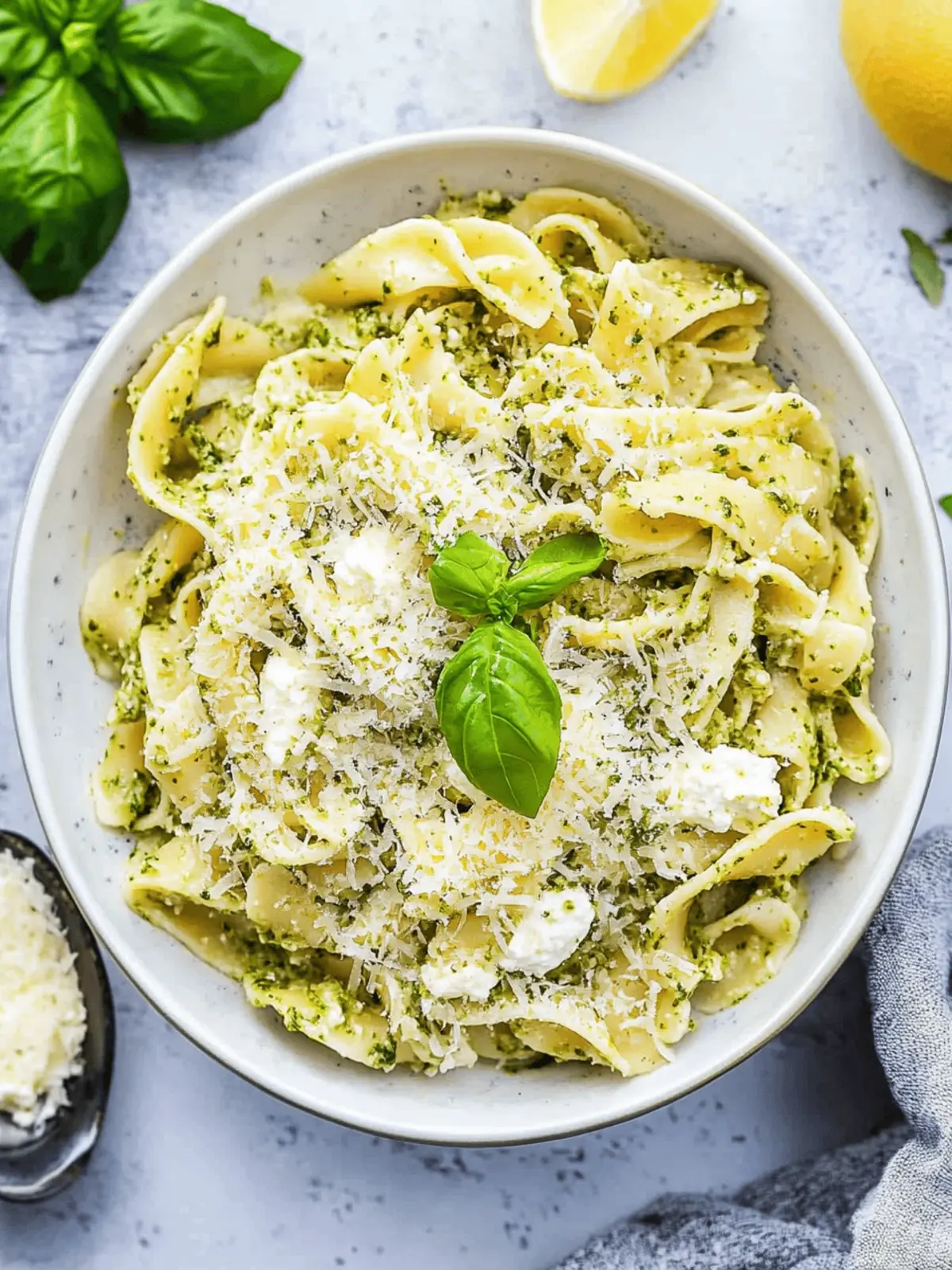 Pesto Ricotta Pasta