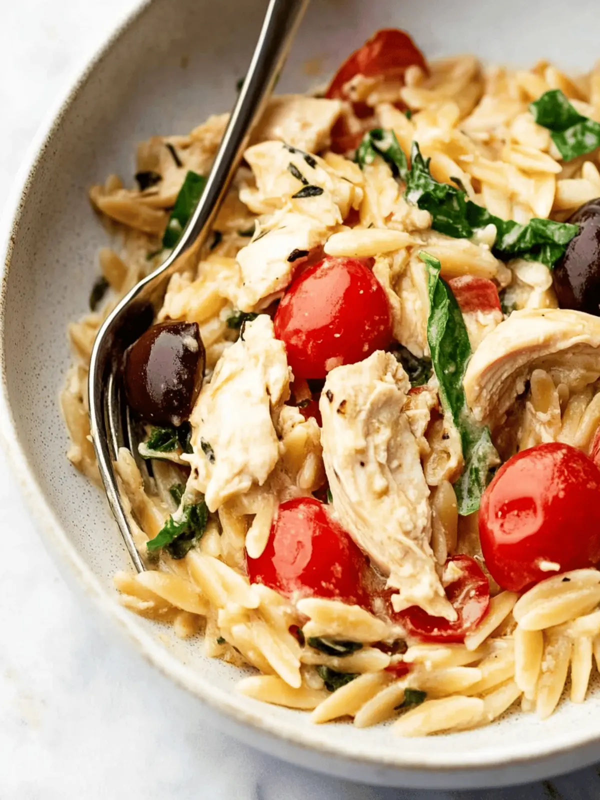 Mediterranean Chicken Orzo