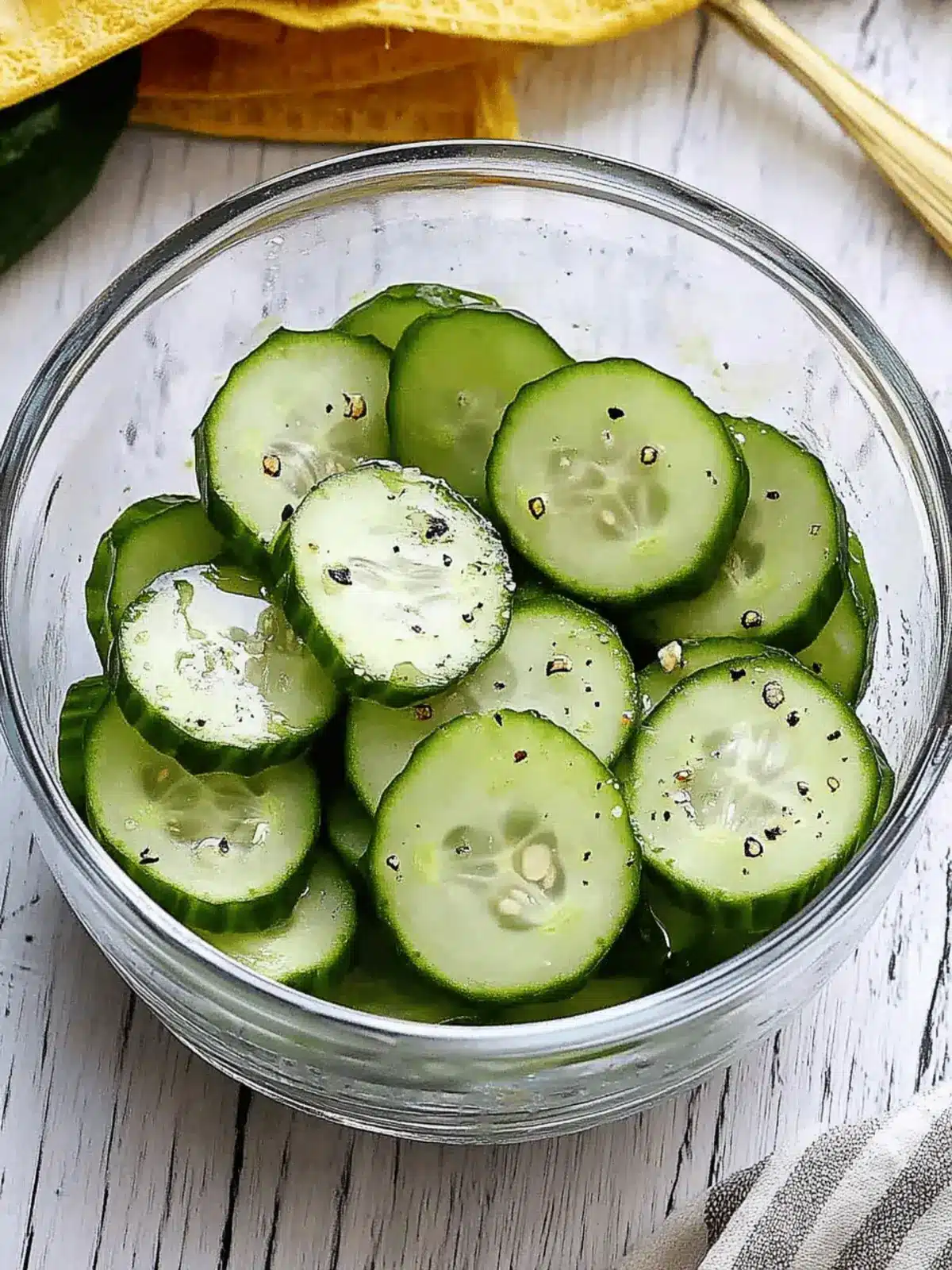 Cucumber Salad with Vinegar