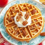 Cinnamon-Pecan Yeasted Waffles
