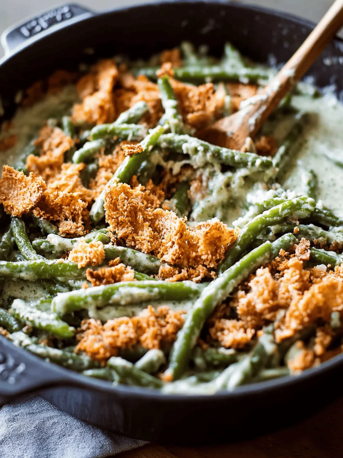 Creamy Green Bean Casserole from Scratch