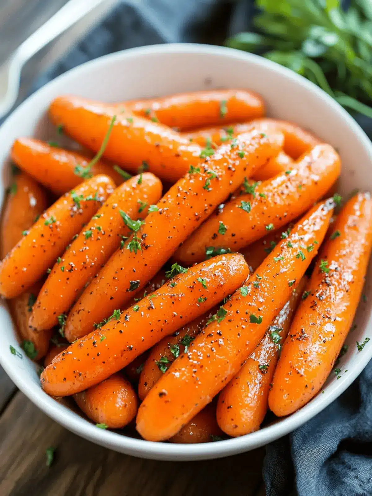 Slow Cooker Maple & Brown Sugar Glazed Carrots