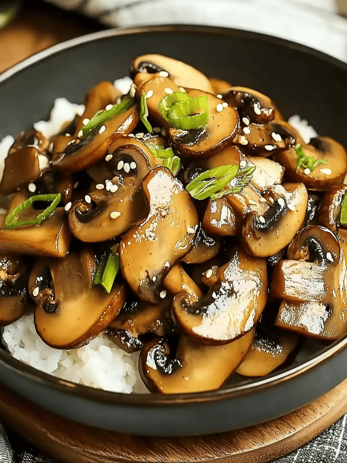 Japanese Miso Mushrooms