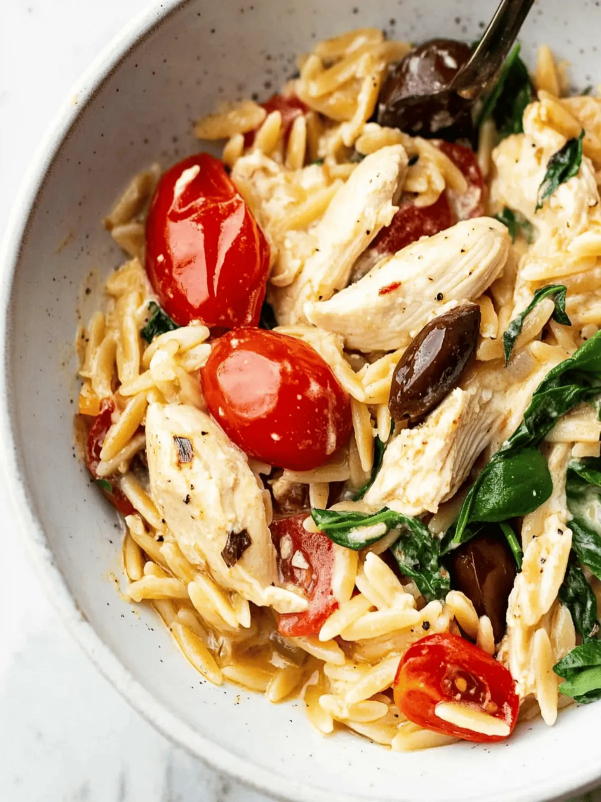 Mediterranean Chicken Orzo