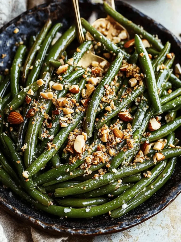 Browned Butter Green Beans with Hazelnut Dukkah