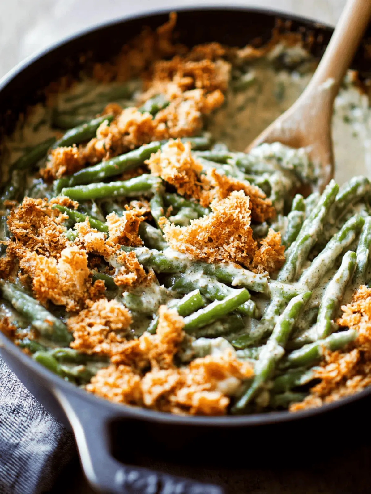 Creamy Green Bean Casserole from Scratch