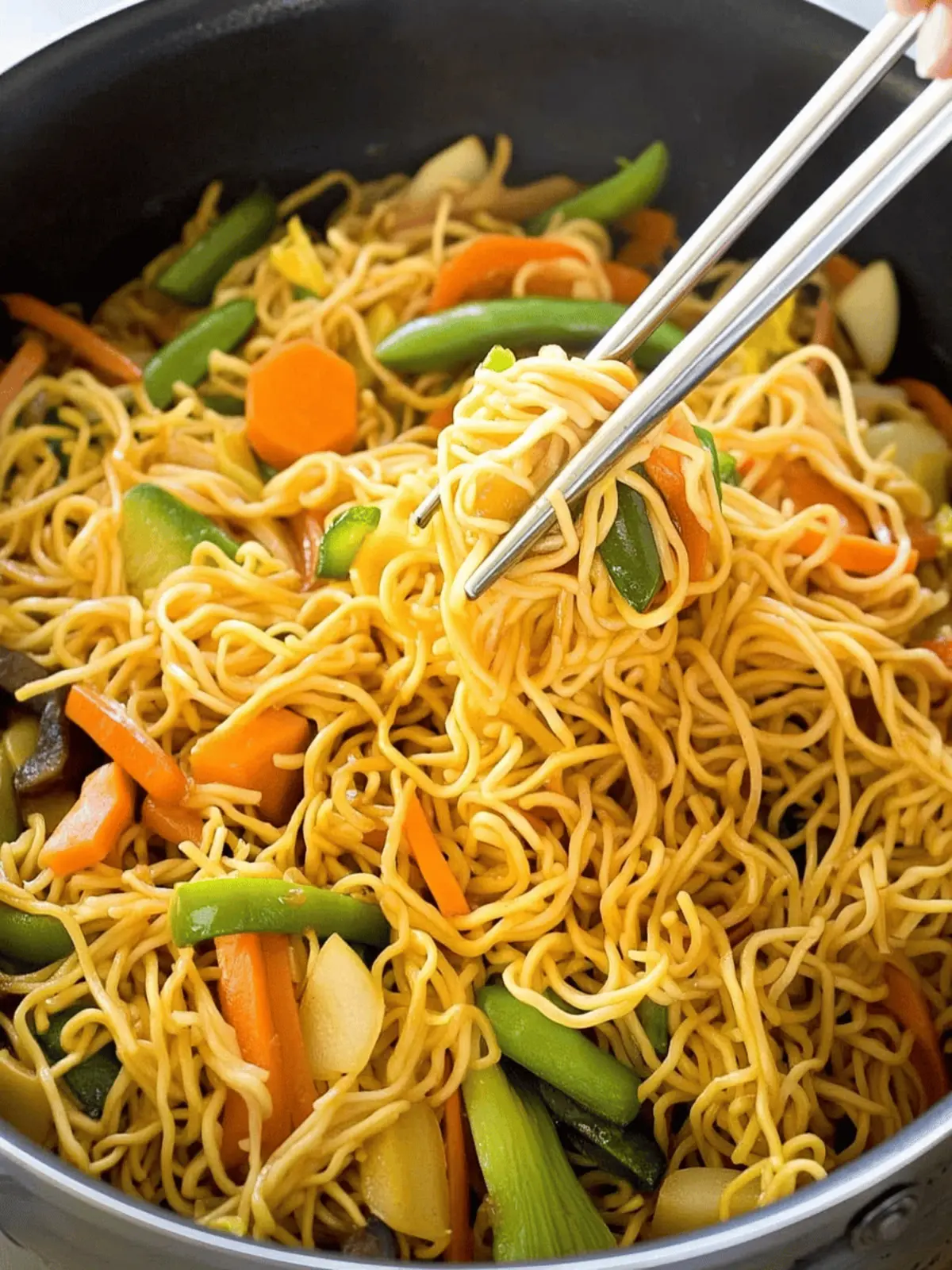 Delicious Vegetable Chow Mein Ready in 20 Minutes! 5 Vegetable Chow Mein