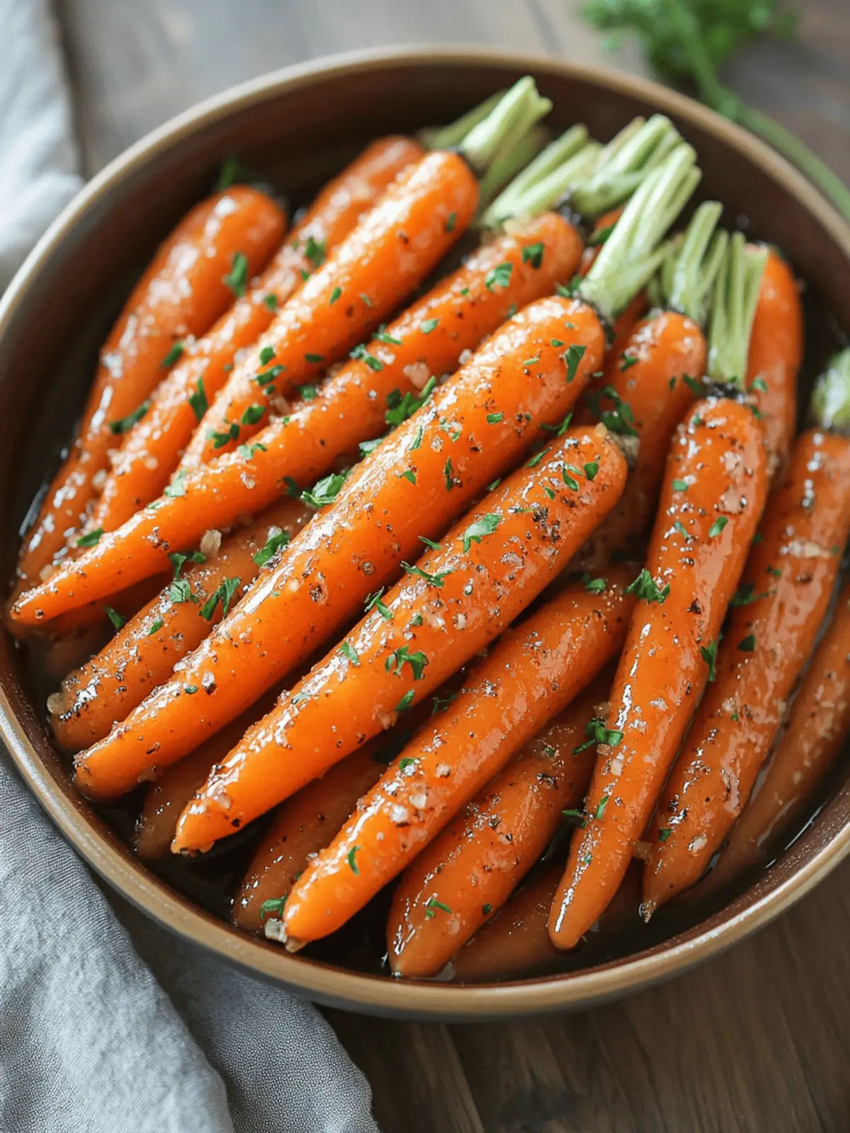 Slow Cooker Maple & Brown Sugar Glazed Carrots