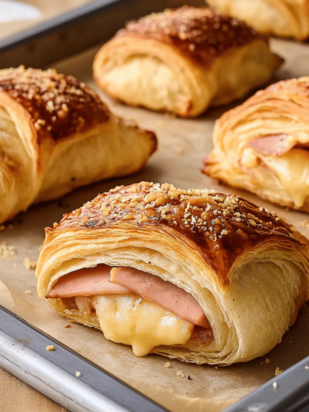 Ham and Cheese Croissants