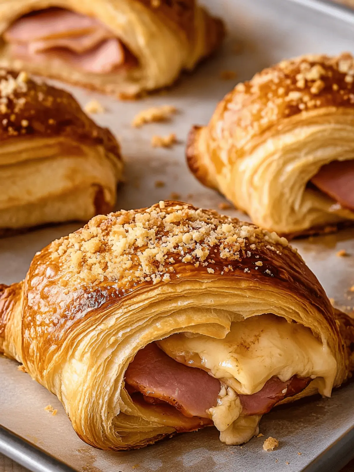 Ham and Cheese Croissants