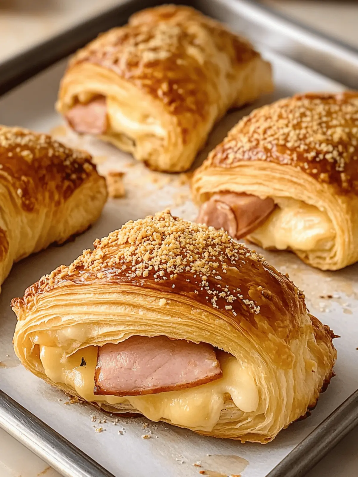 Ham and Cheese Croissants