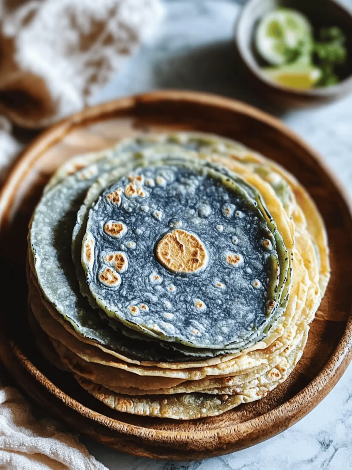 Delicious Blue Corn Tortillas