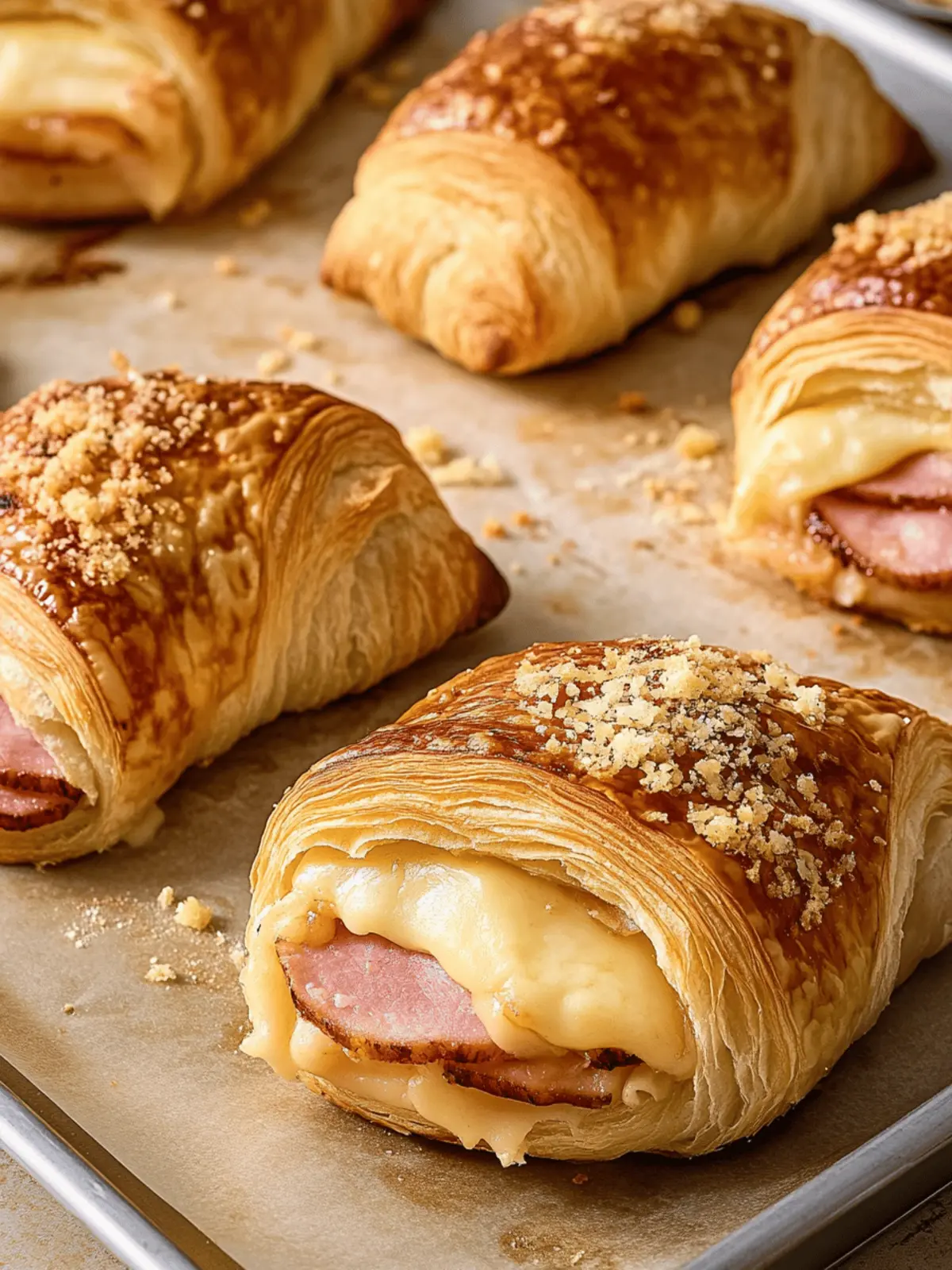 Ham and Cheese Croissants