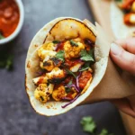 Roasted Cauliflower Tacos with Chipotle Romesco