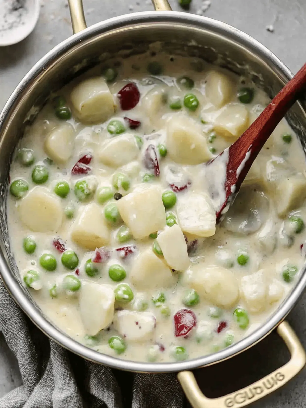CREAMED PEAS AND POTATOES