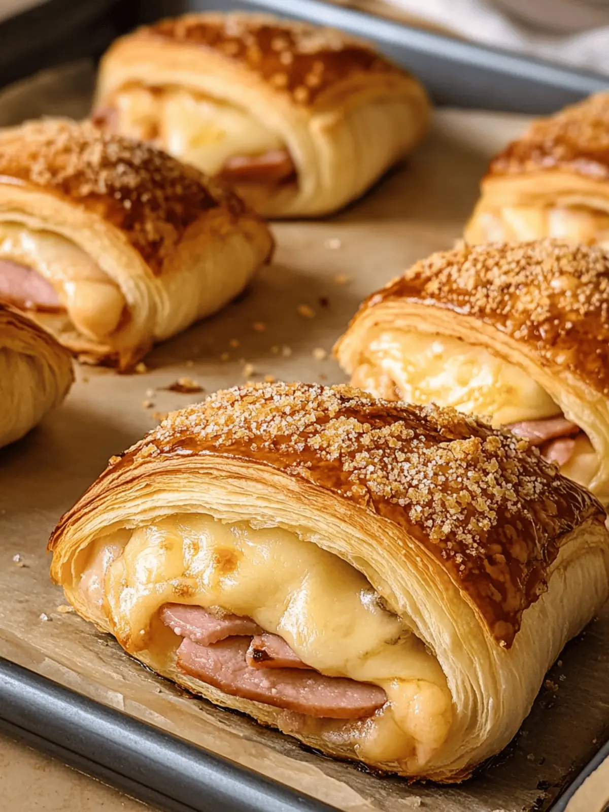 Ham and Cheese Croissants