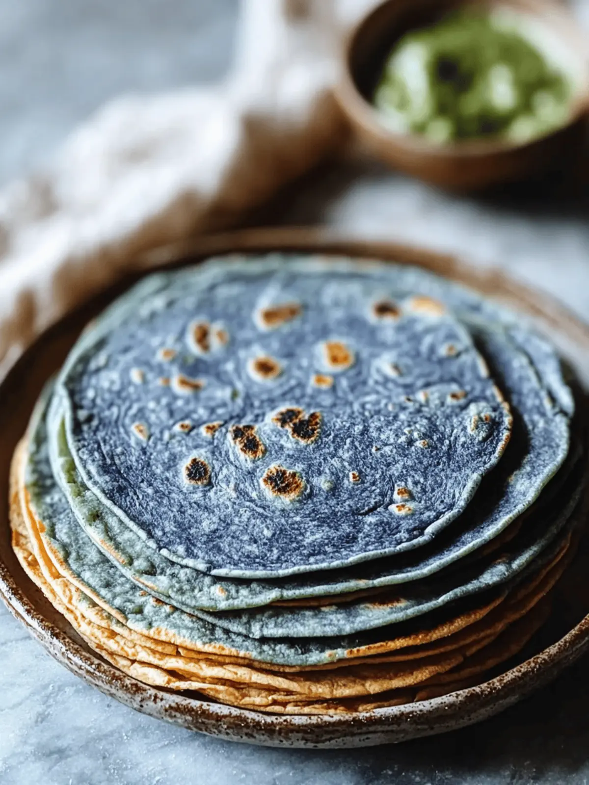 Delicious Blue Corn Tortillas