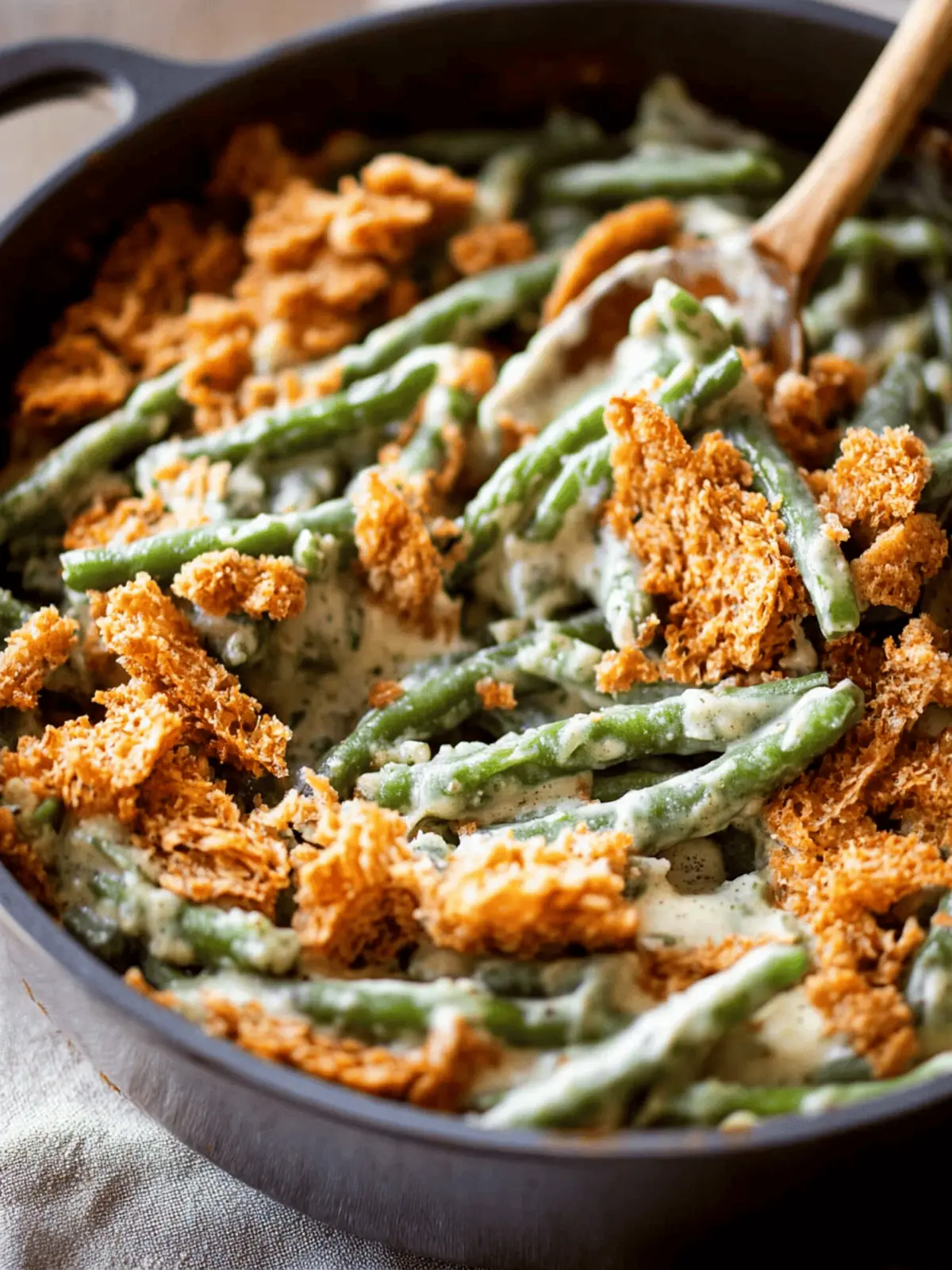Creamy Green Bean Casserole from Scratch