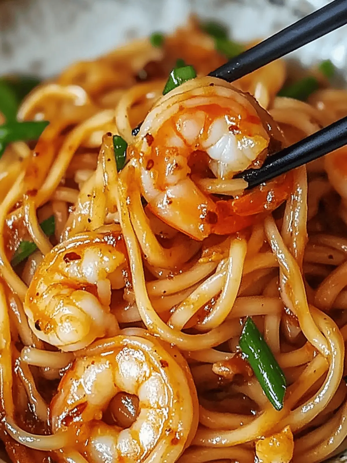 Spicy Garlic Shrimp Noodles