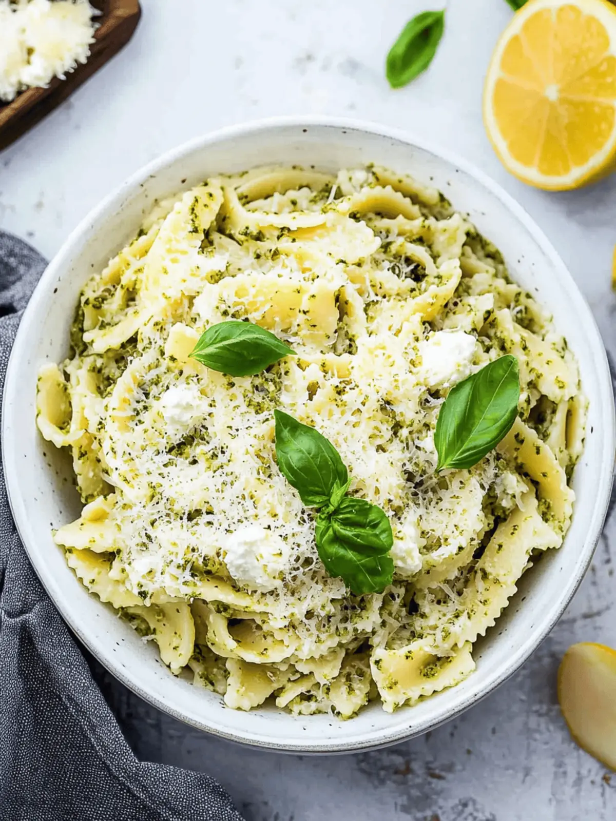 Pesto Ricotta Pasta