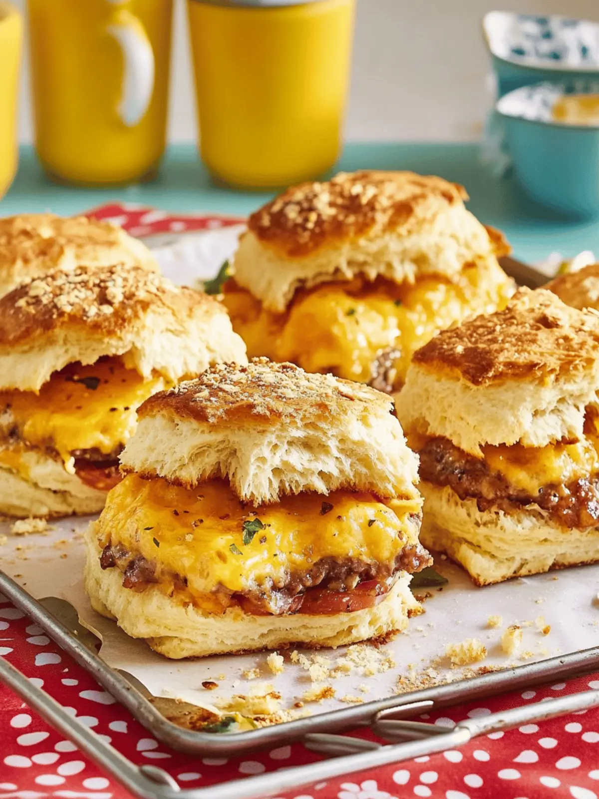 Sheet Pan Biscuit Breakfast Sandwiches