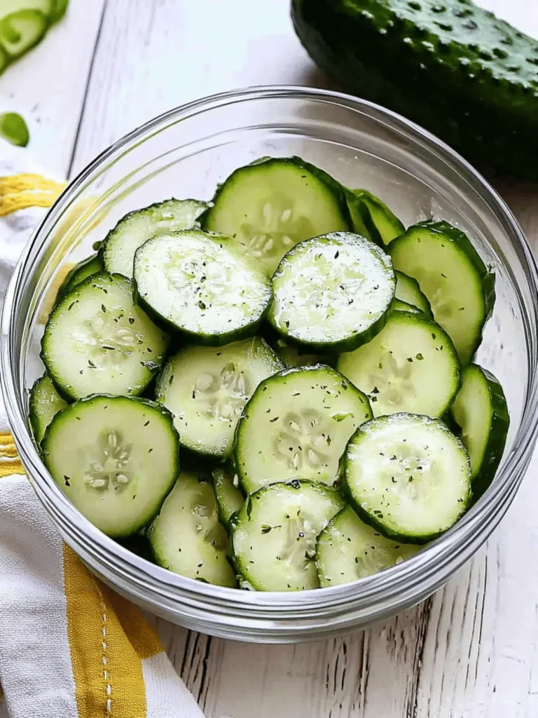 Cucumber Salad with Vinegar