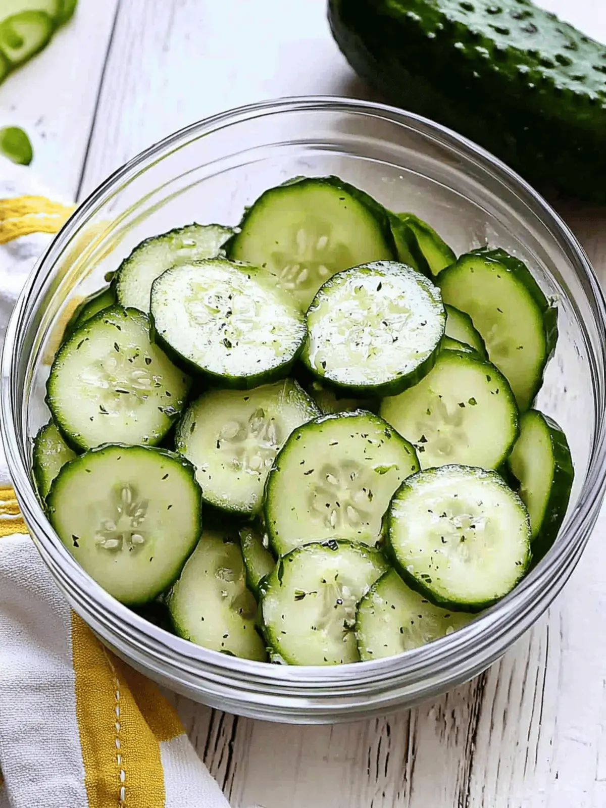 Cucumber Salad with Vinegar