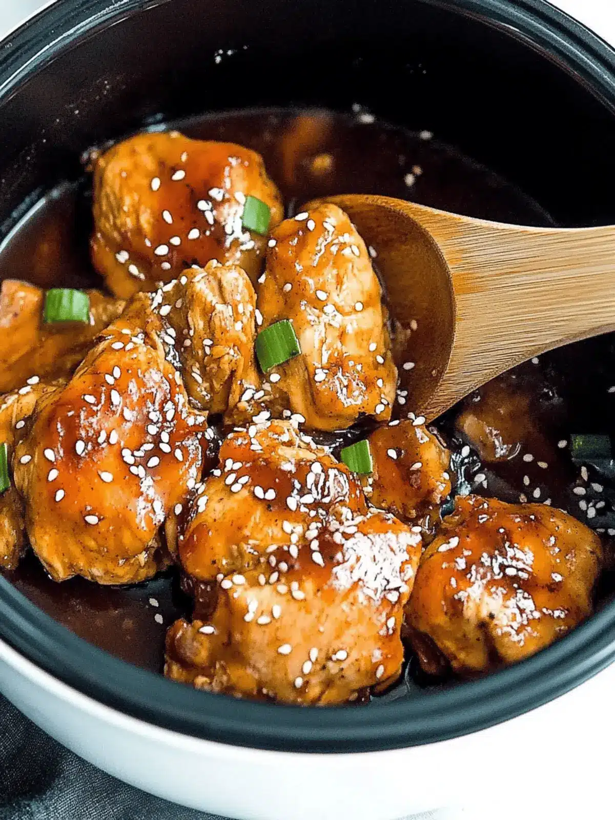 Slow Cooker Honey Sriracha Chicken