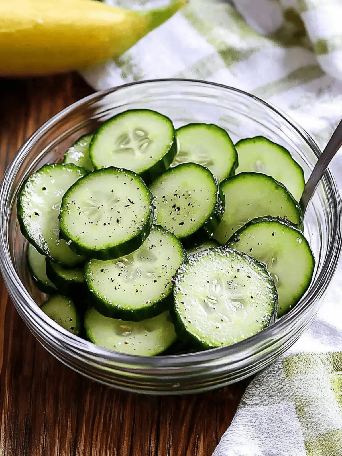 Cucumber Salad with Vinegar