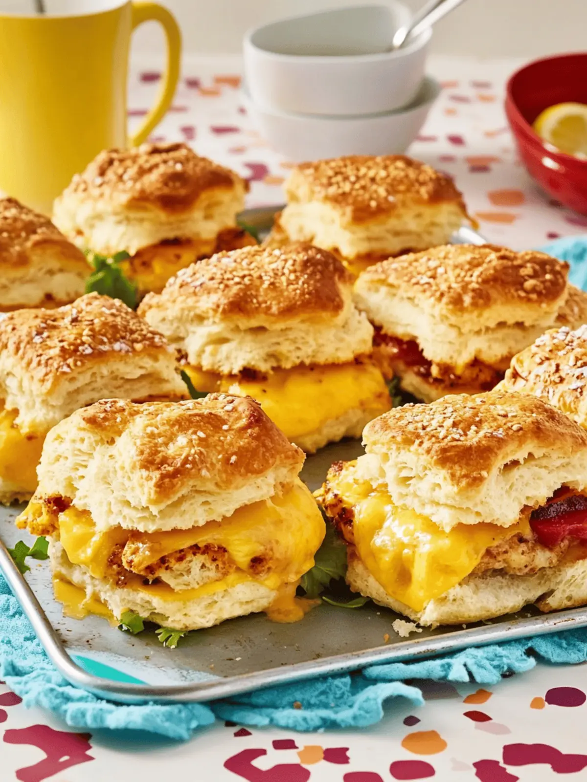 Sheet Pan Biscuit Breakfast Sandwiches